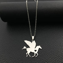 Load image into Gallery viewer, Personalized Angel Horse necklace
