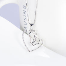 Carregar imagem no visualizador da galeria, 925 Silver Double Horse Head Necklace
