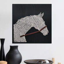 Load image into Gallery viewer, Handmade Horse Pattern String Silk Painting Wall Art
