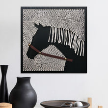 Load image into Gallery viewer, Handmade Horse Pattern String Silk Painting Wall Art
