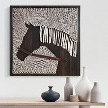 Load image into Gallery viewer, Handmade Horse Pattern String Silk Painting Wall Art
