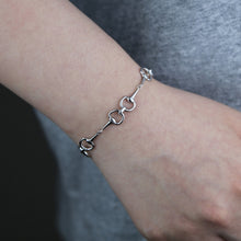 Cargar imagen en el visor de la galería, 925 Silver Snaffle Bit Bracelets
