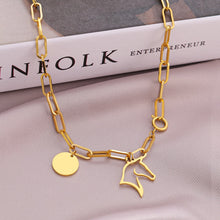 Lataa kuva Galleria-katseluun, Horsehead Gothic Aesthetic Necklace
