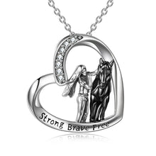 Carregar imagem no visualizador da galeria, Strong Brave Free Silver Necklace
