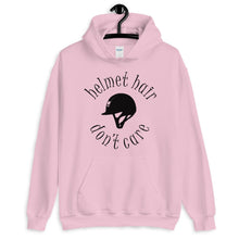 Load image into Gallery viewer, Helmet hair , Don't care Unisex Hoodie - HorseObox
