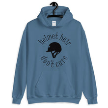 Load image into Gallery viewer, Helmet hair , Don't care Unisex Hoodie - HorseObox
