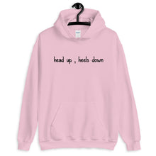 Load image into Gallery viewer, Head up , Heels down Unisex Hoodie - HorseObox
