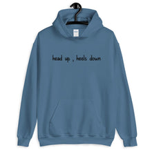 Load image into Gallery viewer, Head up , Heels down Unisex Hoodie - HorseObox
