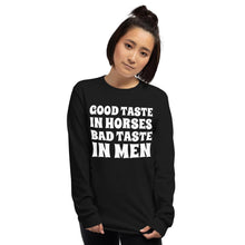 Načíst obrázek do prohlížeče Galerie, Bad taste in MEN  Long Sleeve Shirt - HorseObox
