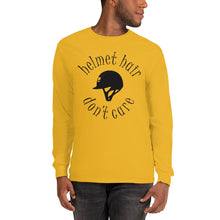 Load image into Gallery viewer, Helmet hair , Don't care  Long Sleeve Shirt - HorseObox
