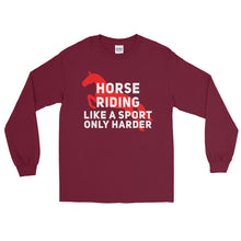 Load image into Gallery viewer, Horse riding is a sport Long Sleeve Shirt
