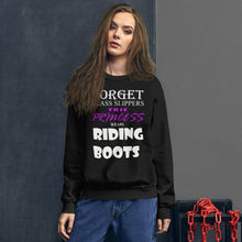 Load image into Gallery viewer, This princess wears BOOTS Unisex Sweatshirt
