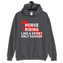 Load image into Gallery viewer, Horse riding is a sport Unisex Hoodie
