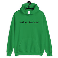 Load image into Gallery viewer, Head up , Heels down Unisex Hoodie - HorseObox
