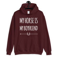 Load image into Gallery viewer, My horse is my Boyfriend Unisex Hoodie
