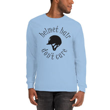 Load image into Gallery viewer, Helmet hair , Don't care  Long Sleeve Shirt - HorseObox
