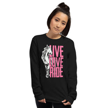 Load image into Gallery viewer, live love ride  Long Sleeve Shirt
