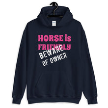 Загрузить изображение в средство просмотра галереи, Beware of Owner Unisex Hoodie - HorseObox
