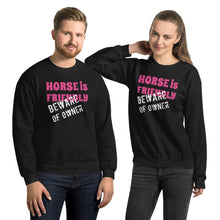 Load image into Gallery viewer, Beware of Owner Unisex Sweatshirt - HorseObox
