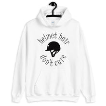 Load image into Gallery viewer, Helmet hair , Don't care Unisex Hoodie - HorseObox
