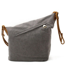 Load image into Gallery viewer, Canvas Leather Vintage Shoulder Bag - HorseObox
