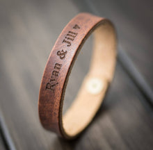 Load image into Gallery viewer, Personalized Leather Bracelet
