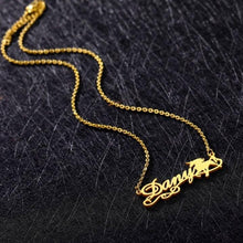 Load image into Gallery viewer, Personalized Name Horse Necklace
