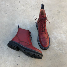 Load image into Gallery viewer, cowhide upper ankle boots
