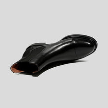 Load image into Gallery viewer, Leather velvet Thick heel Ankle boot
