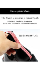 Load image into Gallery viewer, Leather velvet Thick heel Ankle boot
