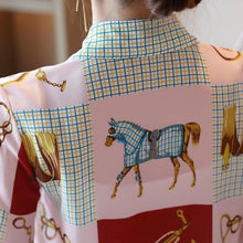 Load image into Gallery viewer, chian horse printing shirt
