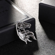 画像をギャラリービューアに読み込む, クリスタルホースブローチ
