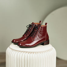 Load image into Gallery viewer, Round Toe Lace Up Riding Boots
