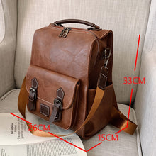 Load image into Gallery viewer, PU Leather Backpack
