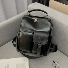 Load image into Gallery viewer, PU Leather School Bag
