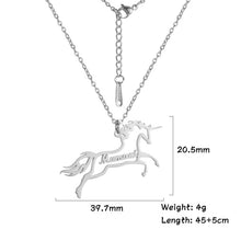 Load image into Gallery viewer, Unicorn Personalized Necklace
