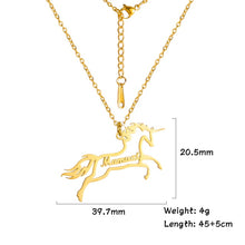 Load image into Gallery viewer, Personalized Horse Necklace
