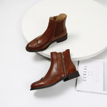 Load image into Gallery viewer, Leather Chelsea Short Boots
