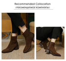 Load image into Gallery viewer, Real Leather High Heels Shoes
