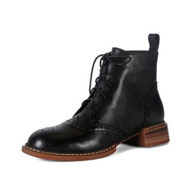 Load image into Gallery viewer, Lace-up Winter Block Ankle Boots
