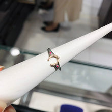 Cargar imagen en el visor de la galería, anillo de herradura de plata de ley 925
