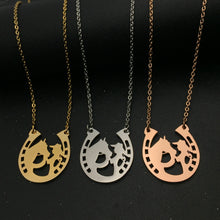 Load image into Gallery viewer, Personalized Horse Girl Necklace
